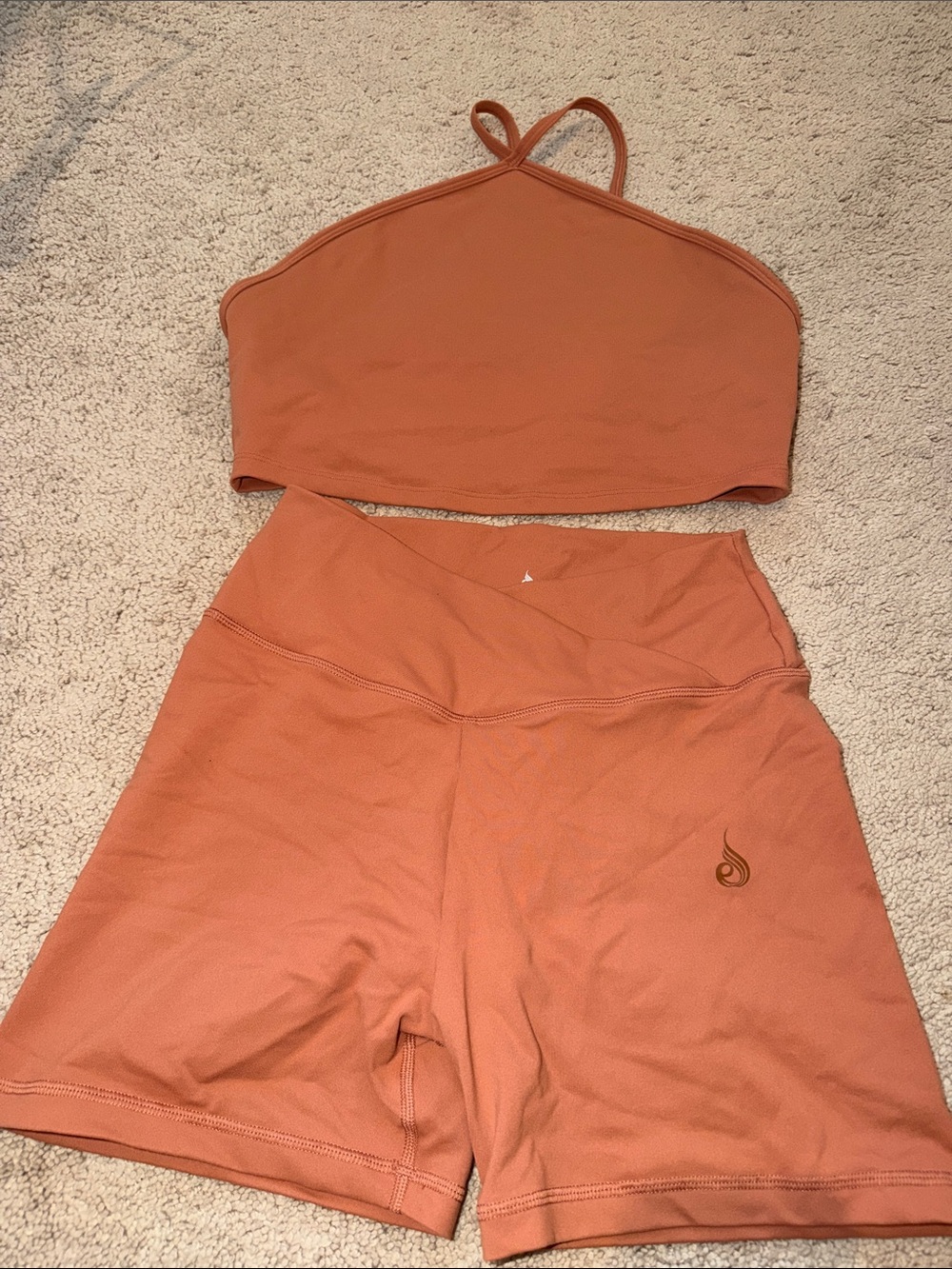Ryderwear High-Waist Women’s Activewear Set in Terracotta